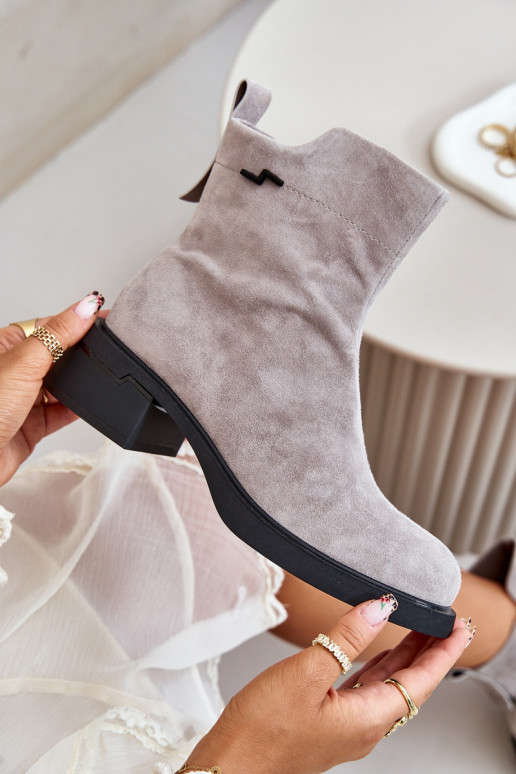 sich Zuarm laufen DamenstiefelErmöglichtturalnego aus INildlederu Zum Schloss graue Farbe Vinceza 66696