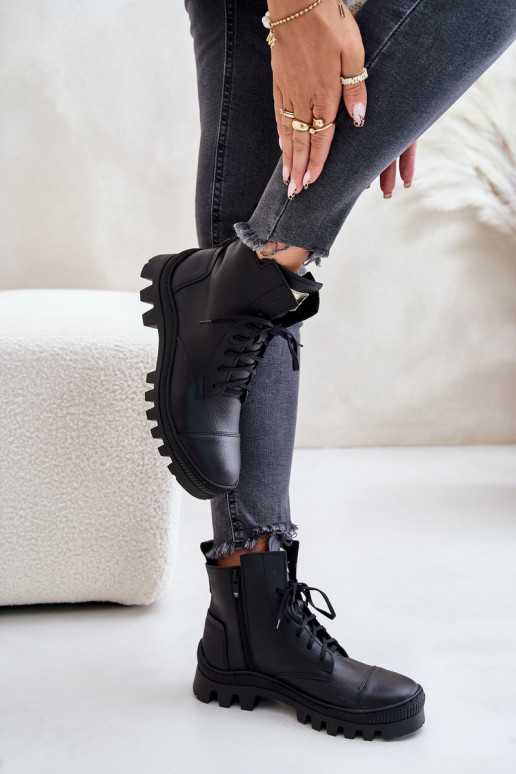 Zazoo 2831 Damenstiefel Aus Ermöglichtturleder schZuarze Farbe