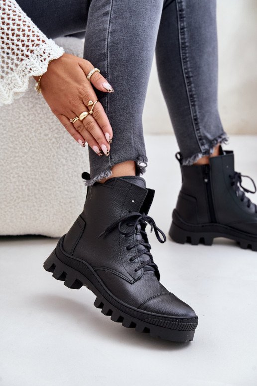 Zazoo 2831 Damenstiefel Aus Ermöglichtturleder schZuarze Farbe