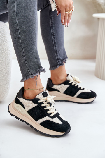 sich Zuarm laufen Sneakers Stilvollllschuhe Feminin Haut Big Star OO274A318 HI-POLY SYSTEM schZuarze Farbe