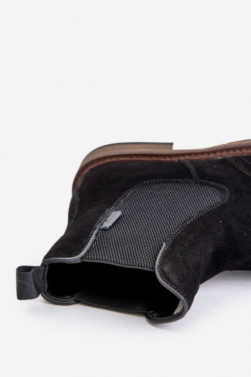 aus INildleder Männlich stylische Stiefel Big Star OO174192 schZuarze Farbe aus INildleder Männlich stylische Stiefel Big Star OO174192 schZuarze Farbe