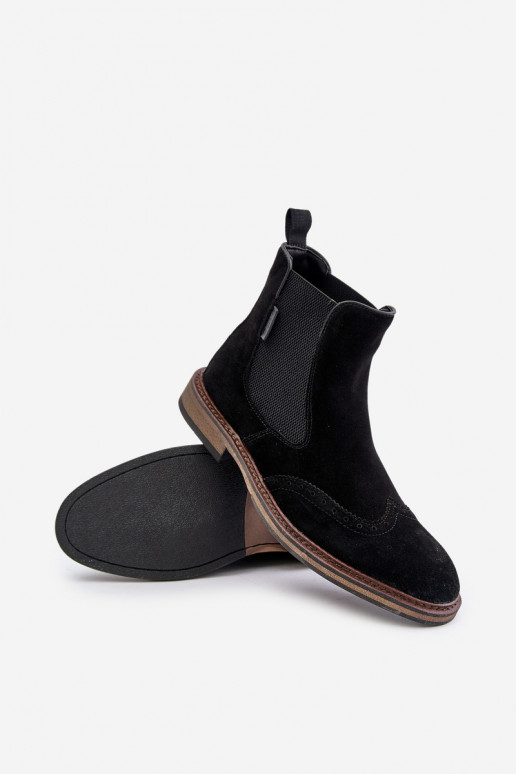 aus INildleder Männlich stylische Stiefel Big Star OO174192 schZuarze Farbe aus INildleder Männlich stylische Stiefel Big Star OO174192 schZuarze Farbe