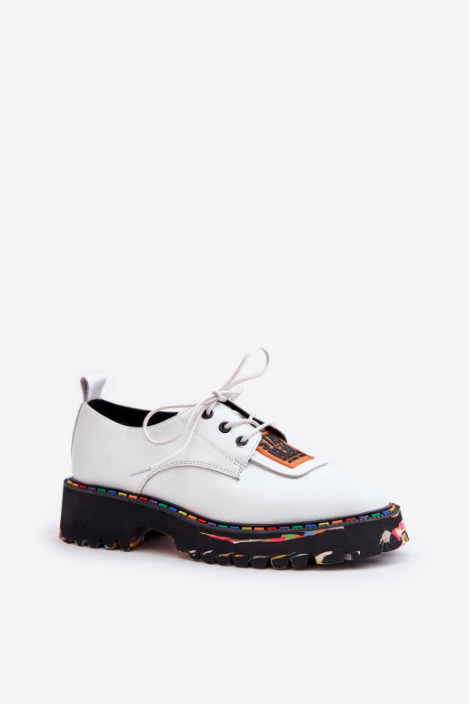 Haut Schuhe Feminin mit Schnürsenkeln Artiker 55C0500 Zueiße Farbe