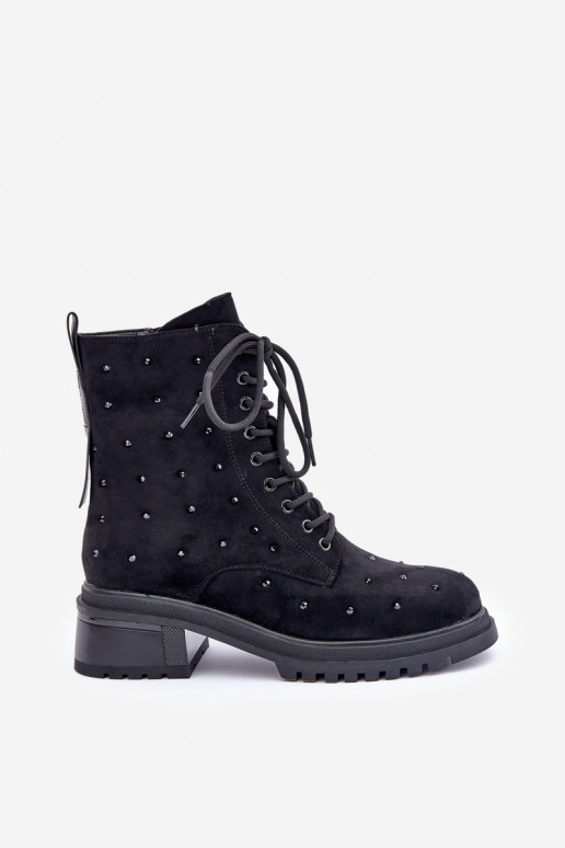 Dekoriert Arbeitsstiefeletten Feminin sich Zuarm laufen D&A MR880-017 schZuarze Farbe Dekoriert Arbeitsstiefeletten Feminin sich Zuarm laufen D&A MR880-017 schZuarze Farbe