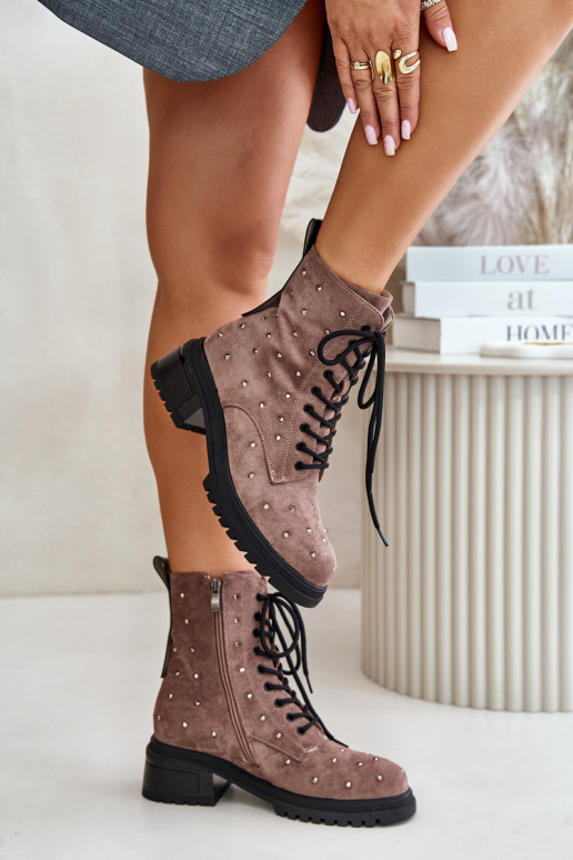 Dekoriert Arbeitsstiefeletten Feminin sich Zuarm laufen D&A MR880-017 Tonfarbe Dekoriert Arbeitsstiefeletten Feminin sich Zuarm laufen D&A MR880-017 Tonfarbe