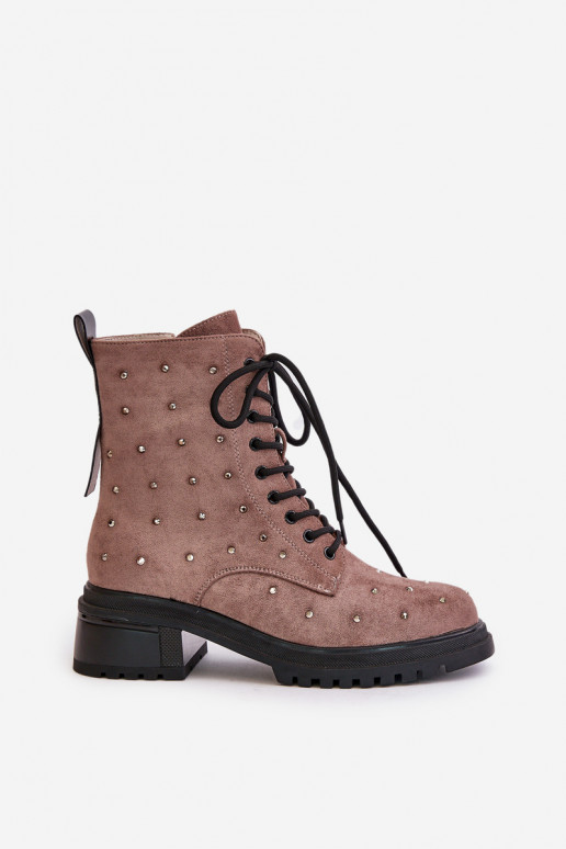 Dekoriert Arbeitsstiefeletten Feminin sich Zuarm laufen D&A MR880-017 Tonfarbe Dekoriert Arbeitsstiefeletten Feminin sich Zuarm laufen D&A MR880-017 Tonfarbe