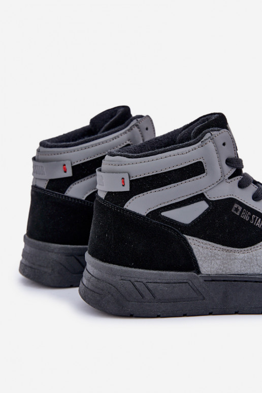 aus INildleder Sneakers Stilvollllschuhe Männlich Big Star OO174303 Hi-Poly System SchZuarz und-graue Farbe aus INildleder Sneakers Stilvollllschuhe Männlich Big Star OO174303 Hi-Poly System SchZuarz und-graue Farbe