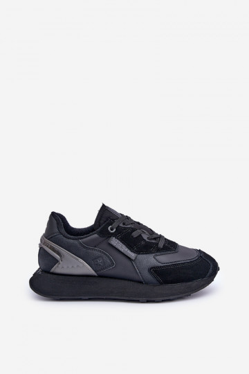 Obermaterial-Sportliche Herren Schuhe Big Star OO174297 Hi-Poly System schwarz 2