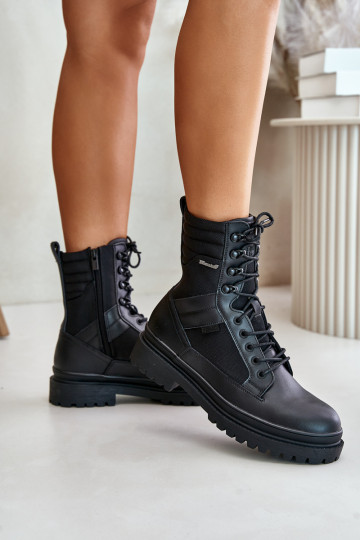 Haut Schuhe Stiefel Männlich sich Zuarm laufen Big Star OO174164 schZuarze Farbe