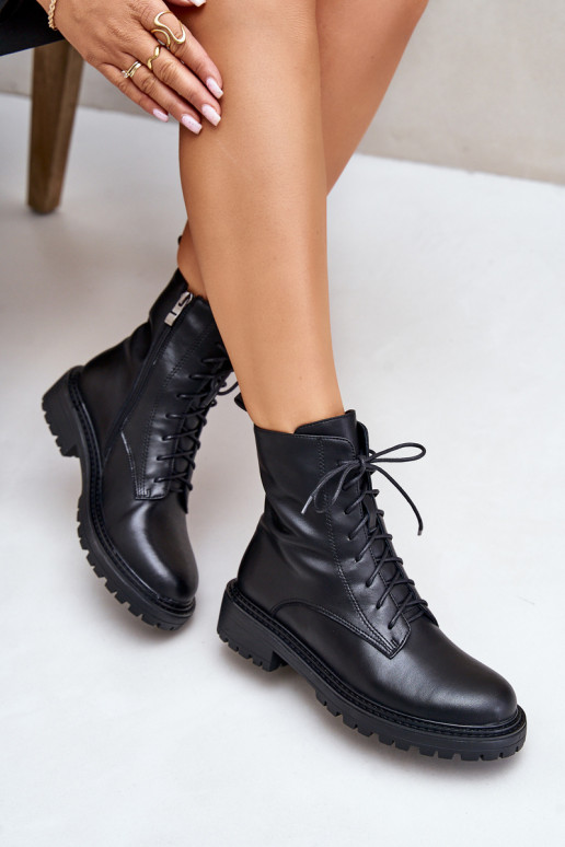 Haut INarme Schnürstiefel Zum Schloss schZuarze Farbe Elosie Haut INarme Schnürstiefel Zum Schloss schZuarze Farbe Elosie