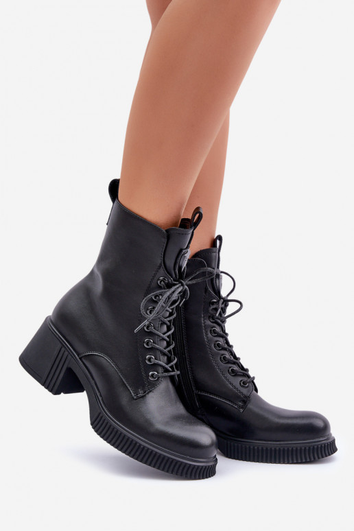 sich Zuarm laufen Damenstiefel Aus Ermöglichtturleder Vinceza 66671 schZuarze Farbe