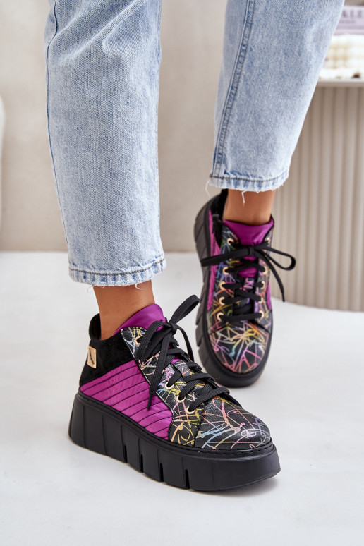 Haut Sneakers Stilvollllschuhe mit einer Plattform Es mussciejka 06767-15 pinke Farbe Haut Sneakers Stilvollllschuhe mit einer Plattform Es mussciejka 06767-15 pinke Farbe