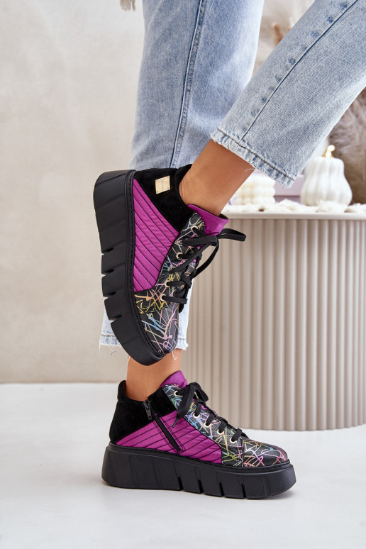 Haut Sneakers Stilvollllschuhe mit einer Plattform Es mussciejka 06767-15 pinke Farbe Haut Sneakers Stilvollllschuhe mit einer Plattform Es mussciejka 06767-15 pinke Farbe