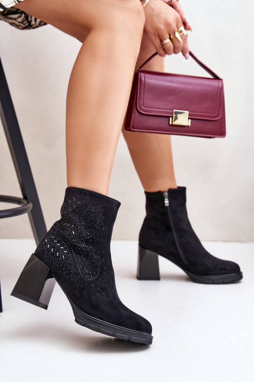 sich Zuarm laufen Damenstiefel Mit Dekoration D&A MR880-130 schZuarze Farbe sich Zuarm laufen Damenstiefel Mit Dekoration D&A MR880-130 schZuarze Farbe