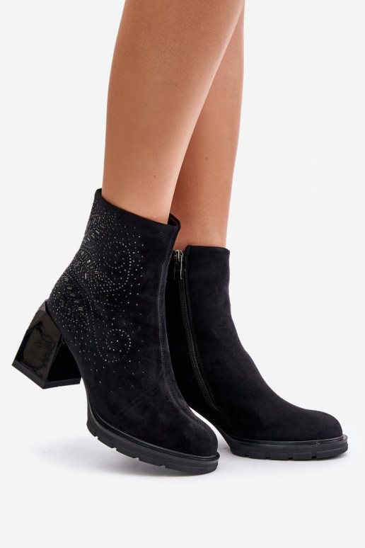 sich Zuarm laufen Damenstiefel Mit Dekoration D&A MR880-130 schZuarze Farbe sich Zuarm laufen Damenstiefel Mit Dekoration D&A MR880-130 schZuarze Farbe