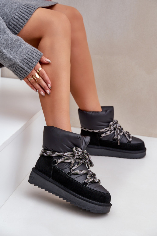 aus INildleder Schneestiefel FemininGrubym Schnürungm D.Franklin DFSH375003 schZuarze Farbe aus INildleder Schneestiefel FemininGrubym Schnürungm D.Franklin DFSH375003 schZuarze Farbe