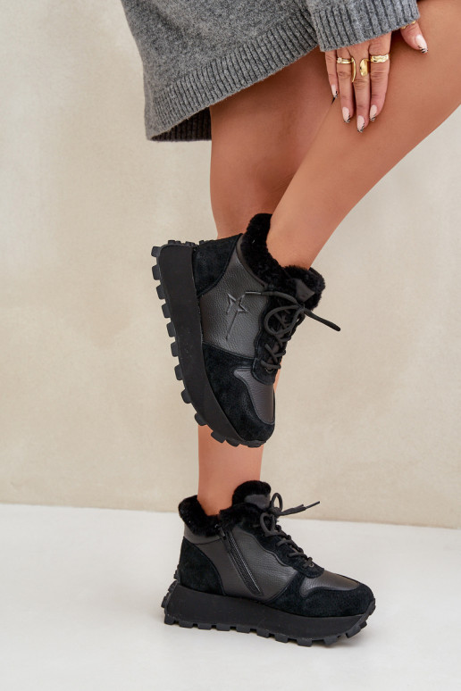 Haut Sneakers Stilvollllschuhe Schuhe Feminin mit Pelzmantel mit einer Plattform Big Star OO274A329 schZuarze Farbe Haut Sneakers Stilvollllschuhe Schuhe Feminin mit Pelzmantel mit einer Plattform Big Star OO274A329 schZuarze Farbe