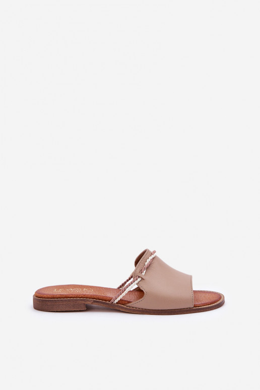 Lederhausschuhe LeZuski Shoes 3047 Beige Lederhausschuhe LeZuski Shoes 3047 Beige