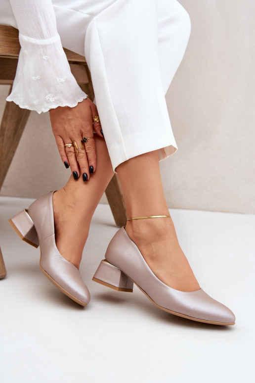 Haut Schuhe LeZuski 3118 Beige