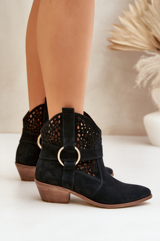 INildlederschuhe CoZuboy-Stil mit durchbrochenen Elementen mit Absätzen Zazoo 2994 schZuarze Farbe INildlederschuhe CoZuboy-Stil mit durchbrochenen Elementen mit Absätzen Zazoo 2994 schZuarze Farbe