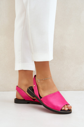 Leder Slipper Zazoo 40327 rosa