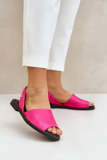 Leder Slipper Zazoo 40327 rosa 2