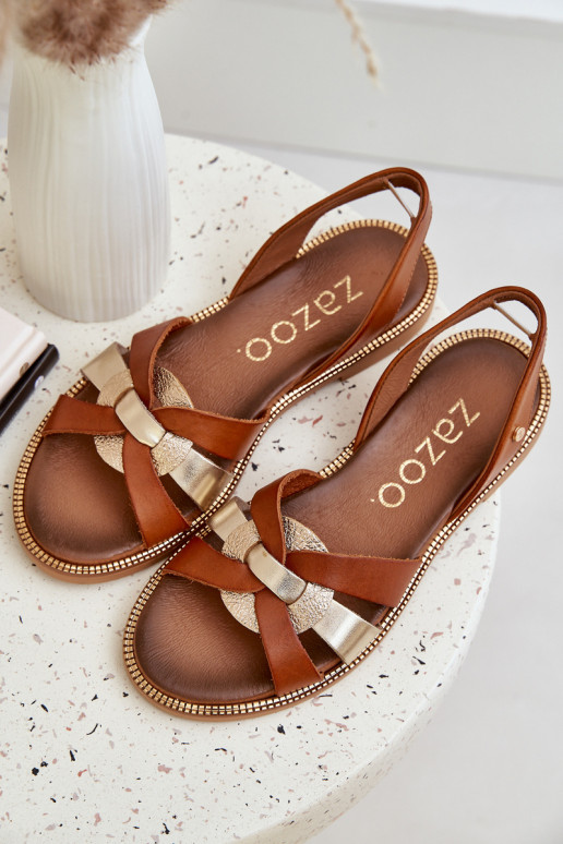 Zazoo 40382 Damensandalen Haut braune Farbe