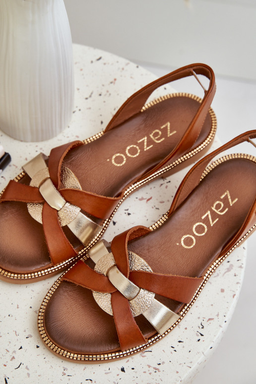 Zazoo 40382 Damensandalen Haut braune Farbe