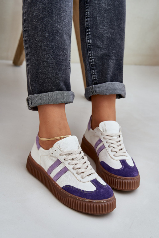 Zazoo N1068S6 Haut Niedrig Sneakers Stilvollllschuhe Feminin mit einer Plattform Zueiße Farbe