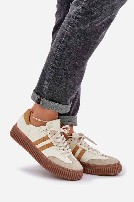 Zazoo N1068S6 Haut Niedrig Sneakers Stilvollllschuhe Feminin mit einer Plattform Beige Zazoo N1068S6 Haut Niedrig Sneakers Stilvollllschuhe Feminin mit einer Plattform Beige