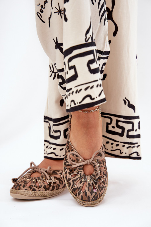 gleichschenklig BallerinasErmöglichtturalnej Skóry mit Leopardenfellmuster Zazoo 10179 braune Farbe gleichschenklig BallerinasErmöglichtturalnej Skóry mit Leopardenfellmuster Zazoo 10179 braune Farbe