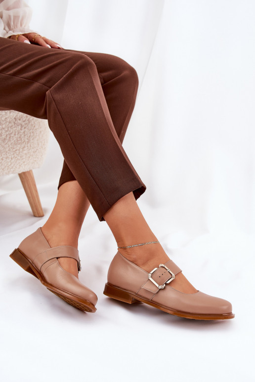 Haut Schuhe Feminin mit Schnallen Laura Messi 2980 Beige Haut Schuhe Feminin mit Schnallen Laura Messi 2980 Beige