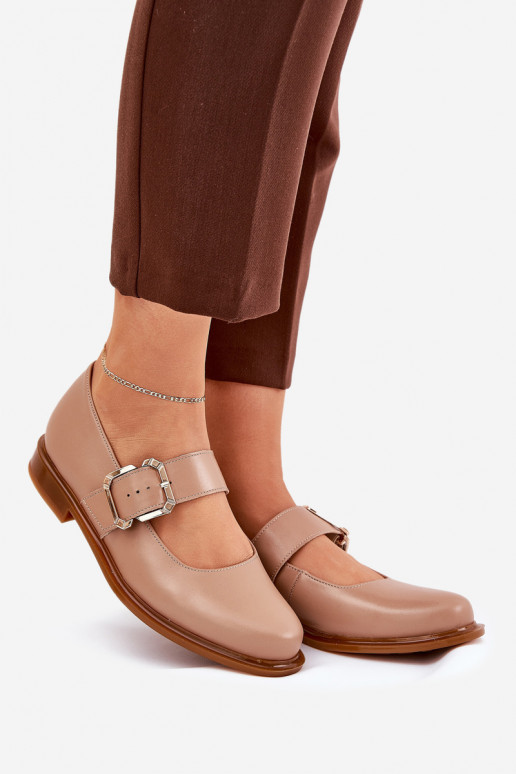 Haut Schuhe Feminin mit Schnallen Laura Messi 2980 Beige Haut Schuhe Feminin mit Schnallen Laura Messi 2980 Beige