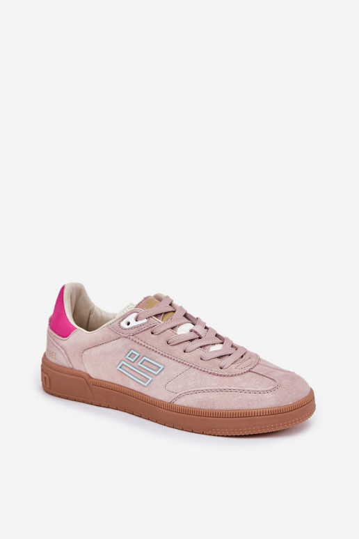 aus INildleder Turnschuhe Sneakers Stilvollllschuhe Feminin D.Franklin DFSH387005 pinke Farbe