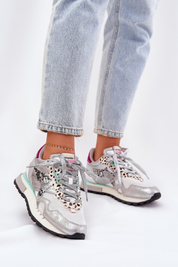 Damen Sneakers D.Franklin DFSH378006 in silber 2