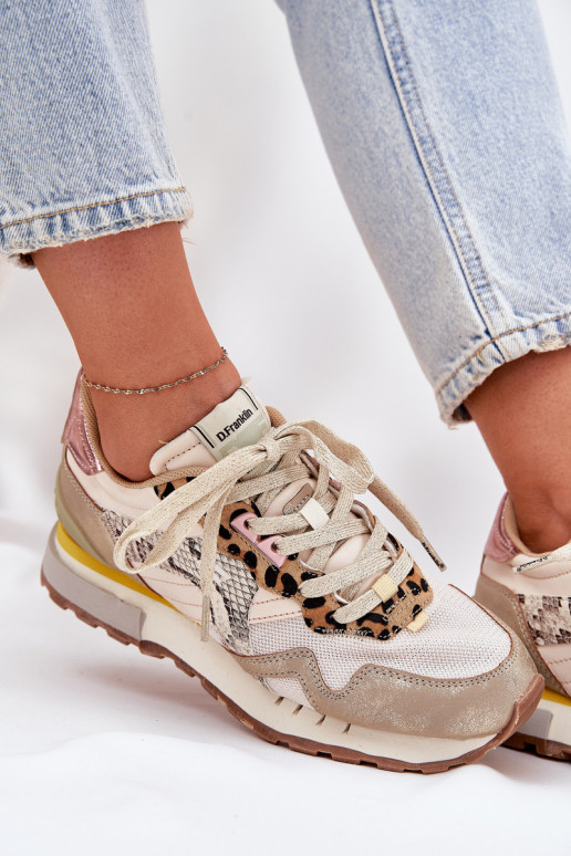 Sneakers Stilvollllschuhe Turnschuhe Feminin D.Franklin DFSH378006 goldene Farbe Sneakers Stilvollllschuhe Turnschuhe Feminin D.Franklin DFSH378006 goldene Farbe