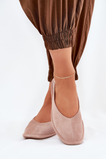 Wildleder Damen Ballerinas Big Star RR274081 in rosa 2