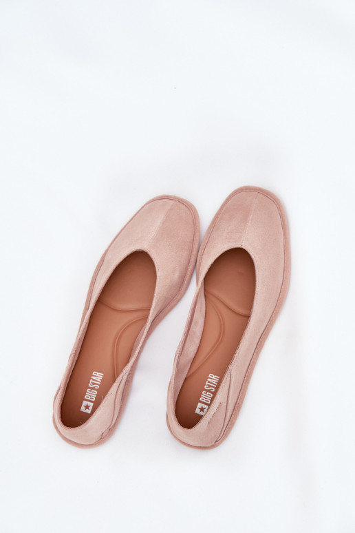 Ballerinas aus INildleder Feminin Big Star RR274081 pinke Farbe