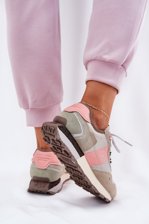 aus INildleder Sneakers Stilvollllschuhe Feminin Big Star RR274243 HI-POLY SYSTEM grau-pinke Farbe aus INildleder Sneakers Stilvollllschuhe Feminin Big Star RR274243 HI-POLY SYSTEM grau-pinke Farbe
