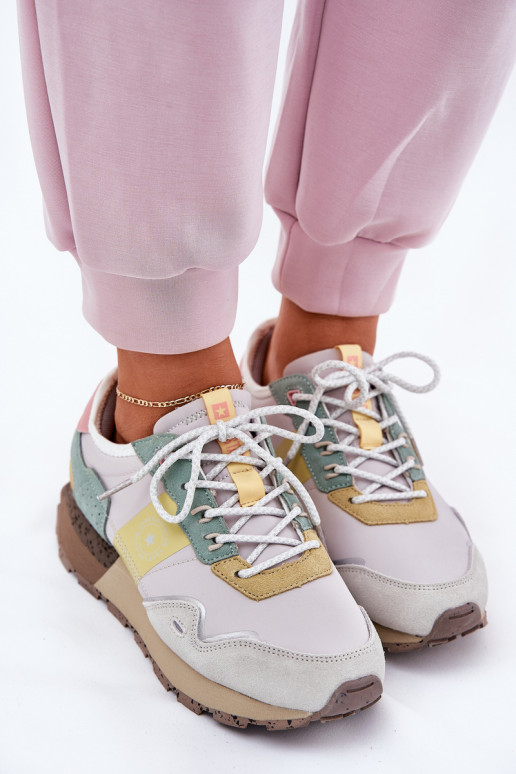 aus INildleder Sneakers Stilvollllschuhe Feminin Big Star RR274244 HI-POLY SYSTEM grau-gelbe Farbe aus INildleder Sneakers Stilvollllschuhe Feminin Big Star RR274244 HI-POLY SYSTEM grau-gelbe Farbe