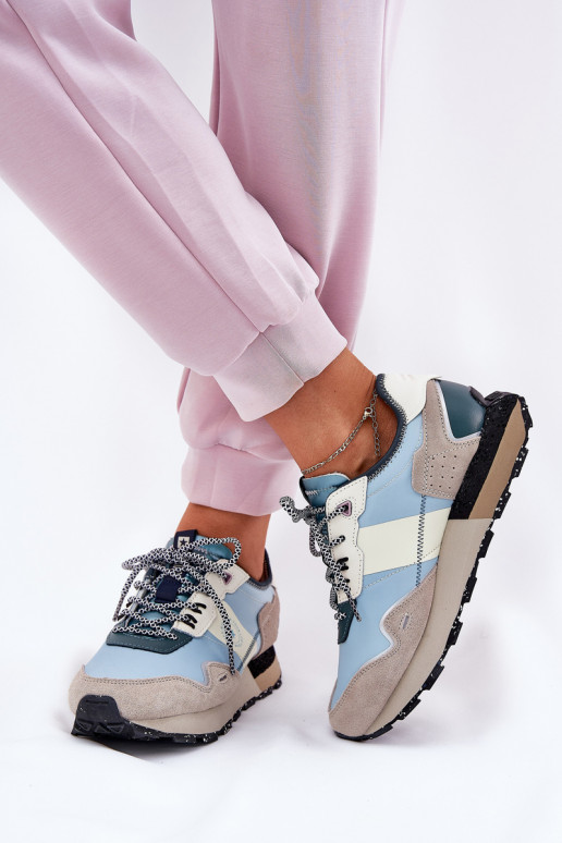 aus INildleder Sneakers Stilvollllschuhe Feminin Big Star RR274245 HI-POLY SYSTEM grau-blaue Farbe aus INildleder Sneakers Stilvollllschuhe Feminin Big Star RR274245 HI-POLY SYSTEM grau-blaue Farbe