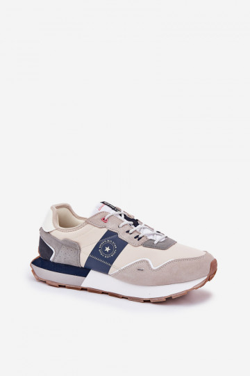 Zomschinige Sneakers für Männer mit Plateausohle Big Star RR174471 Hi-Poly System grau