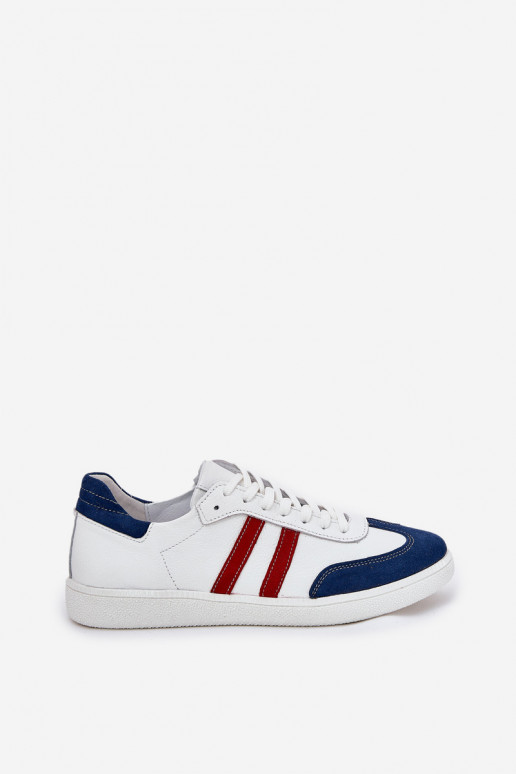 Zazoo N1068 Haut Niedrig Sneakers Stilvollllschuhe Feminin INeiß-Dunkelblau