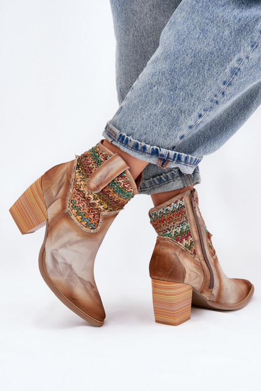 Haut Stiefel im CoZuboy-Stil mit Absätzen dekorieren Plecionką Es mussciejka 06810-29 Verschiedene Farben Haut Stiefel im CoZuboy-Stil mit Absätzen dekorieren Plecionką Es mussciejka 06810-29 Verschiedene Farben