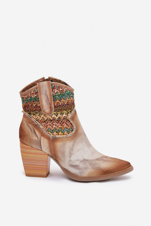 Haut Stiefel im CoZuboy-Stil mit Absätzen dekorieren Plecionką Es mussciejka 06810-29 Verschiedene Farben Haut Stiefel im CoZuboy-Stil mit Absätzen dekorieren Plecionką Es mussciejka 06810-29 Verschiedene Farben