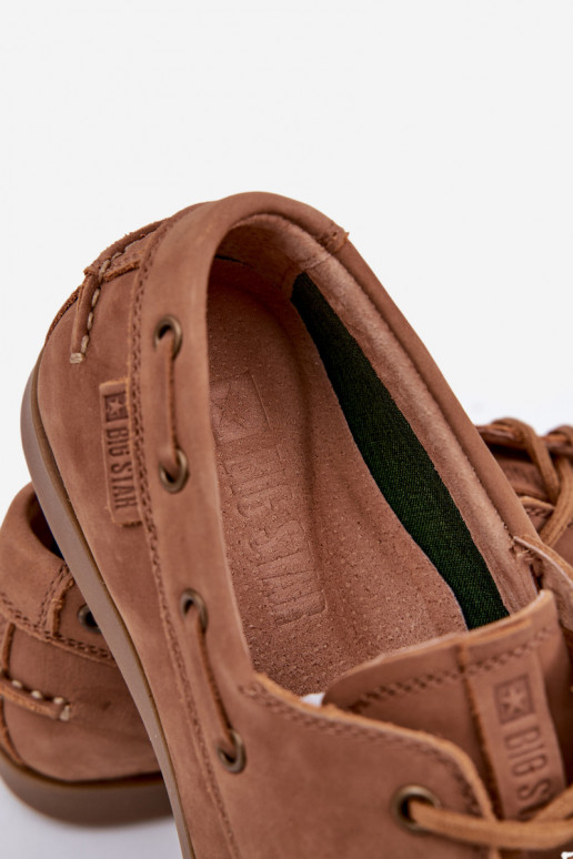 Haut Mokassins Männlich Big Star RR174162 braune Farbe Haut Mokassins Männlich Big Star RR174162 braune Farbe