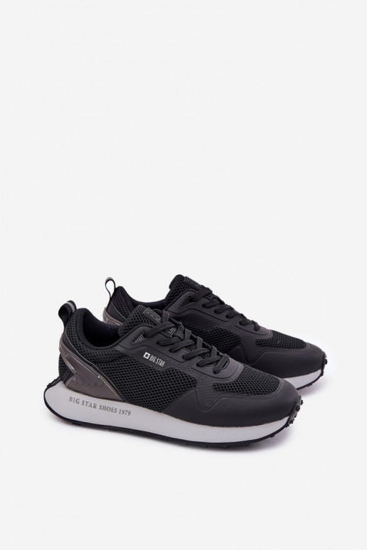 Sneakers Stilvollllschuhe Männlich mit einer Plattform Big Star RR174361 Hi-Poly System schZuarze Farbe Sneakers Stilvollllschuhe Männlich mit einer Plattform Big Star RR174361 Hi-Poly System schZuarze Farbe