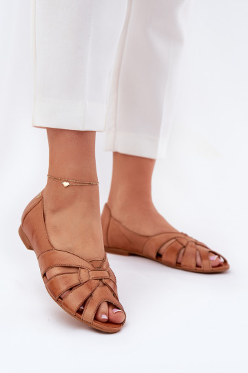 Offene Ballerina Sandalen Tai turiciejka 06908-29/001-1 braune Farbe