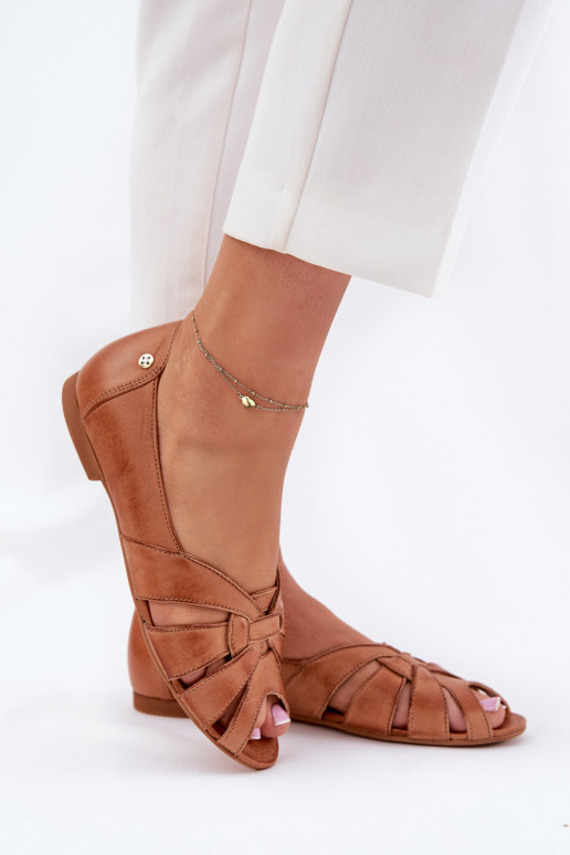 BallerinasOdkrytymi Palcami Es mussciejka 06908-29/001-1 braune Farbe