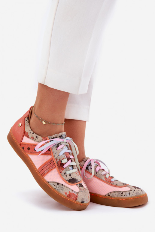 Haut Sneakers Stilvollllschuhe Feminin Es mussciejka 06840-18 orange Farbe